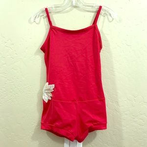 Cute red Balera girls dance leo/costume